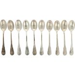 (10) piece set of teaspoons.