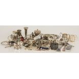 A large lot of silver-plated items, 20th century.