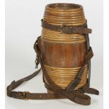A wooden St. Bernard keg with collar, Switzerland (?), 20th century.