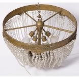 An Empire-style basket chandelier, France, 20th century.