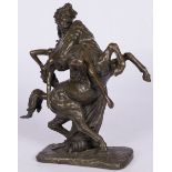 A bronzesculpture depicting a virgin carried off by a centaur, France, late 19th century.