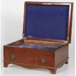 A mahogany document box, early 20th century.