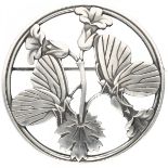 Georg Jensen no.283 silver Art Deco 'Butterfly' brooch - 925/1000.