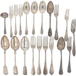 Large lot of silver-plated cutlery including Christofle.
