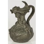 A pewter carafe, France, ca. 1900.