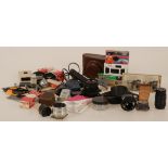 A lot comprised of various camera accessories, 20th century.