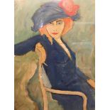 After Leo Gestel, 20th C. Lady with cigaret