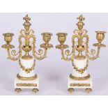 A set of (2) chimney chandelabra, France, late 19th century.