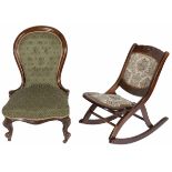 A lot with (2) various chairs, Dutch, 20th century.