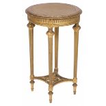 A round Louis XVI-style side table, France, 20th century.