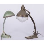 A lot comprised of (2) Art-Deco style desk lamp, France, 2nd half 20th century.