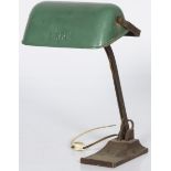 An 'Erpe' desk lamp, with green enamelled shade, 20th century.