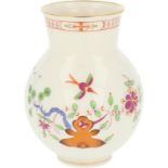 A porcelain vase with floral decoration. Meissen, 2nd half 20th century.