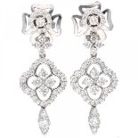 White gold Leo Pizzo earrings set with approx. 1.78 ct. diamond - 18 ct.