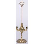 A brass Florentine model bouilotte-style table lamp, 20th century.