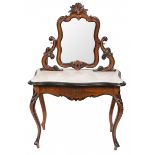 A Willem III dressing table, Holland, ca. 1870.