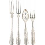 (4) piece lot silverware.