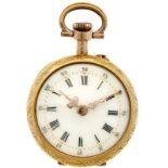 Pocket watch gold, cylinder escapement - Ladies pocket watch - Manual winding - Ca. 1900.