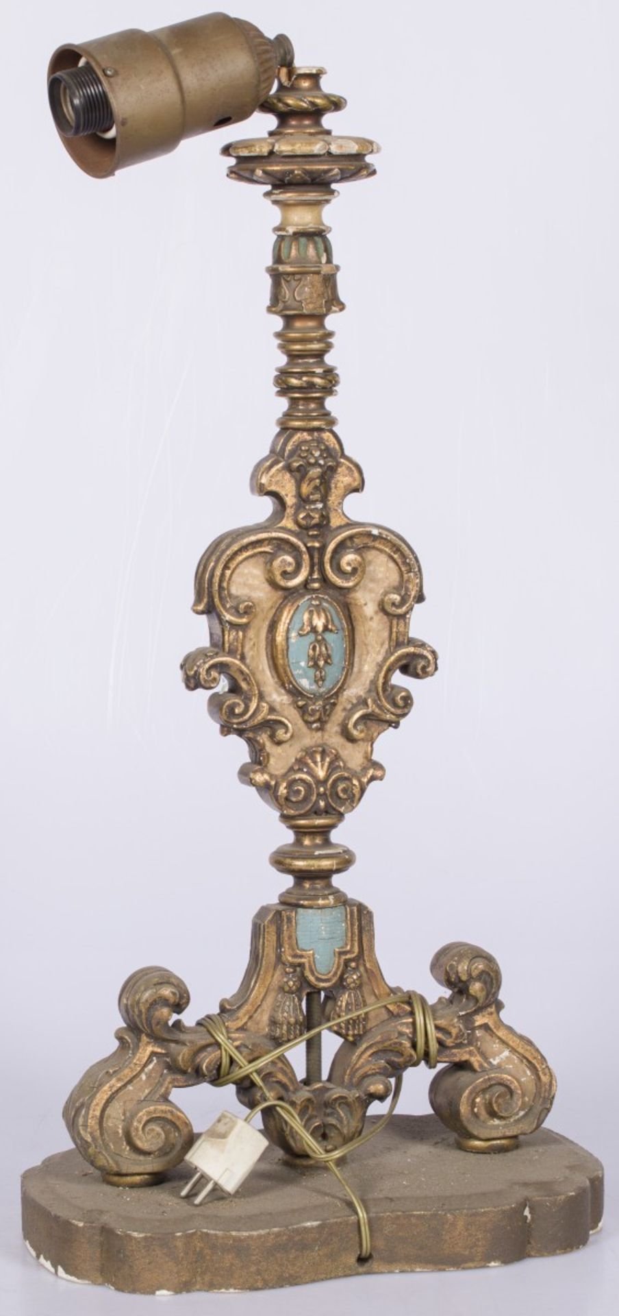 A Baroque-style lampbase, 20th century.