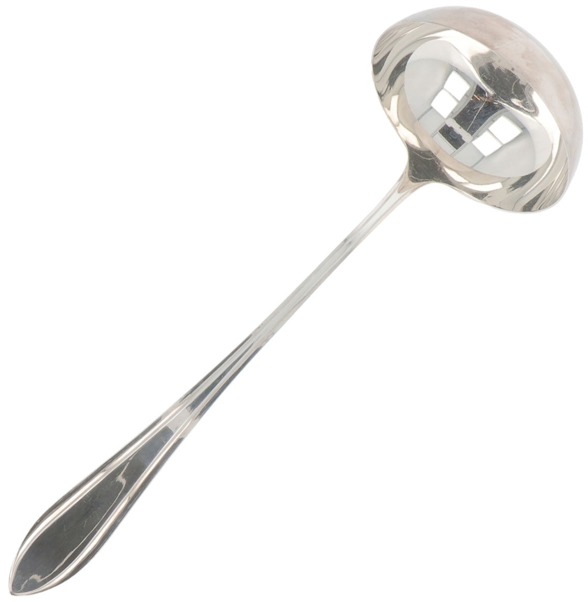 Soup ladle in original box silver.