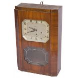 A mahogany veneered compensation clock, Dutch, 2nd quarter 20th century.