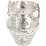 Decorative vase silver.