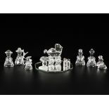 (10) piece lot of Swarovski miniatures.