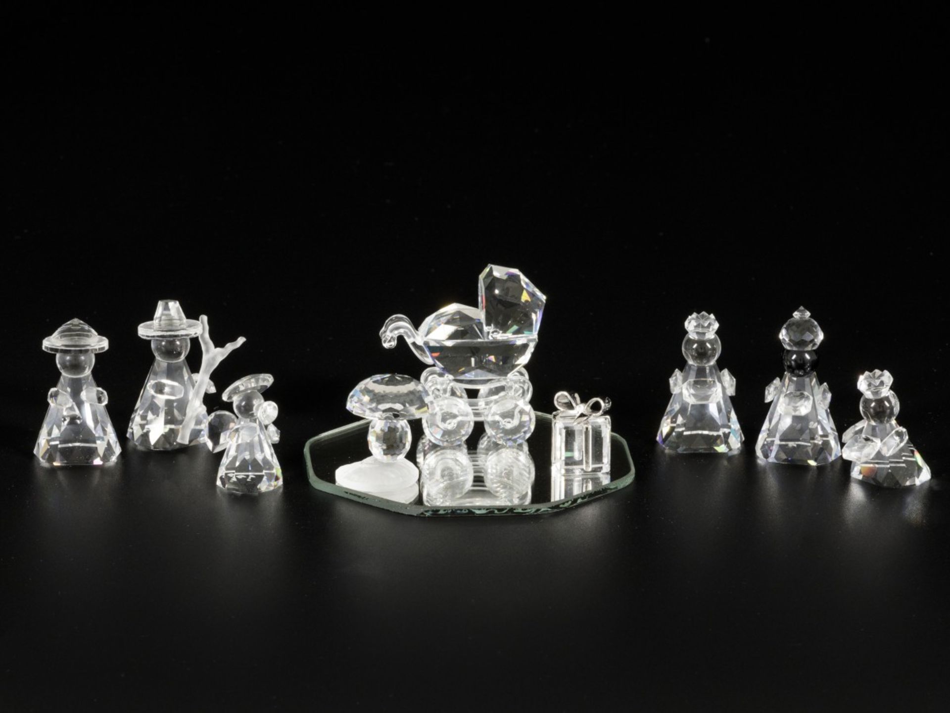 (10) piece lot of Swarovski miniatures.