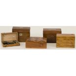A (5) piece lot comprised of various boxes, 20th century.