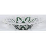 A Val Saint Lambert crystal bowl, France, 20th century.