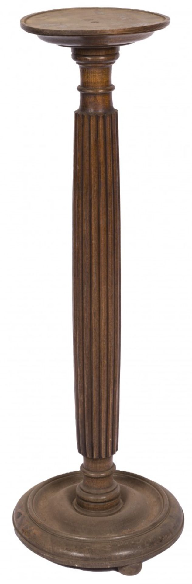 A mahogany pedestal, Dutch, early 20th century.