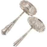 (2) piece lot of silver sprinkler spoons.