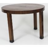 A mahogany round coffee table, Holland, 1st half of the 20th century.