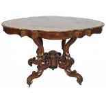 A mahogany centre table, Holland, 2nd half of the 19th century.