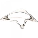 Georg Jensen no.376 silver modernist brooch - 925/1000.