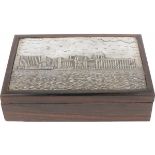 Cigar box silver-plated.