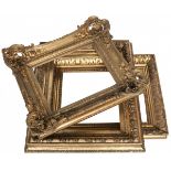 A lot with (3) large gold-coloured frames, 20th century.