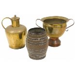 A lot comprised of (3) various copper vessels, Dutch, 19th/ 20th century.