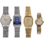 Lot horloges (4) - Zenith, Seiko, Pontiac, Calvin Klein