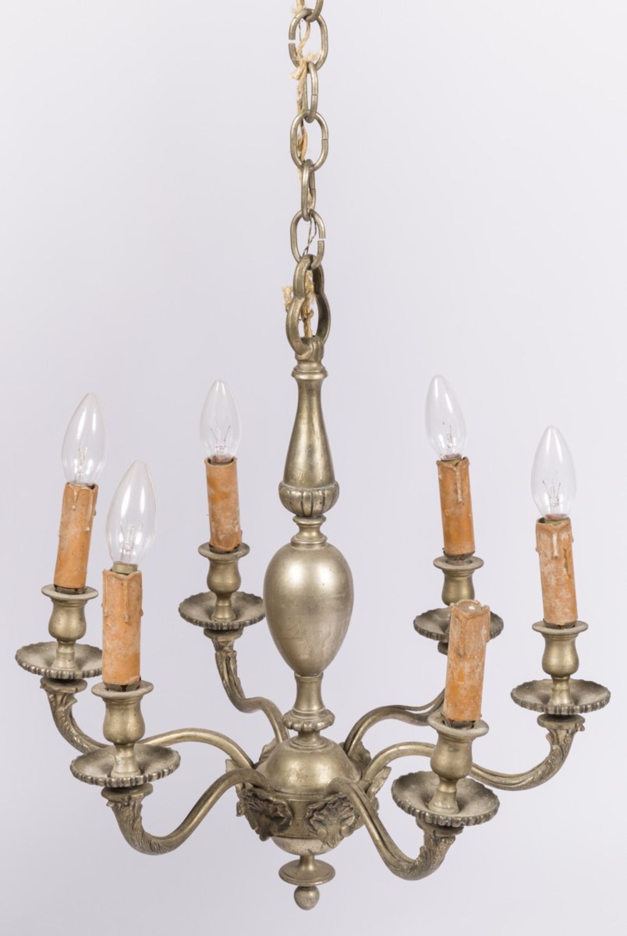 A (6) light chandelier/ pendant lamp, Dutch, 20th century.