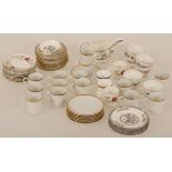 A large lot comprised of various porcelain items, including 'Wedgwoord' and 'Arzberg'.