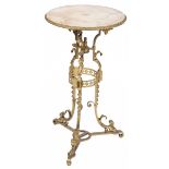 A side table with marble top, France, mid. 20th century.