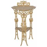 A metal garden plant stand/ wall table in Art Nouveau style, 1st half 20th century.