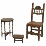 A lot of (3) various pieces of furniture, Holland, ca. 1900 and later.