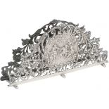 Napkin holder silver.