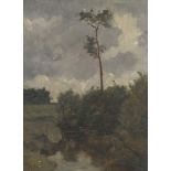 "Haagse School", 19th/20th C., A windmill in a landscape / A stream through a polder landsacpe. (2x)