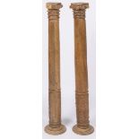 A pair of Romanesque columns.