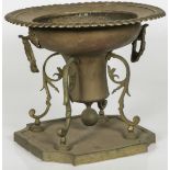 A copper jardinière, ca. 1900.