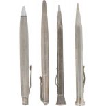 (4) piece lot silver writing utensils.