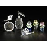 (6) piece lot of Swarovski miniatures.